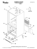 CABINET PARTS Diagram and Parts List for EB9FVBXWQ03  Whirlpool Refrigerator