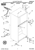 CABINET Diagram and Parts List for RT14HDYBL00  Roper Refrigerator