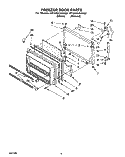 FREEZER DOOR Diagram and Parts List for ET22DKXAW00  Whirlpool Refrigerator