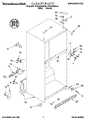 CABINET Diagram and Parts List for KTHD18KDWH00  Whirlpool Refrigerator
