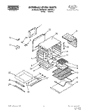 INTERNAL OVEN Diagram and Parts List for FEP330VL1  Whirlpool Range