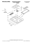 COOKTOP PARTS Diagram and Parts List for KGRS208XSS3  KitchenAid Range