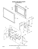 DOOR AND LATCH Diagram and Parts List for RM778PXT2  Whirlpool Microwave Oven Combo