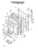 REFRIGERATOR DOOR Diagram and Parts List for ET22PKXBN01  Whirlpool Refrigerator
