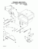 FREEZER LINER PARTS Diagram and Parts List for KFIS20XVBL2  KitchenAid Refrigerator