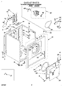 SECTION Diagram and Parts List for LER3624BW2  Whirlpool Dryer
