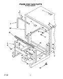FRAME AND TANK Diagram and Parts List for KPDI620T6  KitchenAid Dishwasher