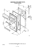Part Location Diagram of 2148606 Whirlpool DOOR-COMP