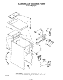 CABINET AND CONTROL Diagram and Parts List for TF8500XRP2  Whirlpool Trash Compactor