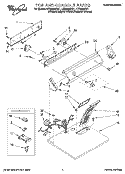 SECTION Diagram and Parts List for LER5624DZ1  Whirlpool Dryer