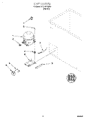 SECTION Diagram and Parts List for EH070FXEN06  Whirlpool Freezer