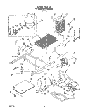 UNIT Diagram and Parts List for 6ED22DQXAW00  Whirlpool Refrigerator