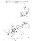 BRAKE, CLUTCH, GEARCASE, MOTOR AND PUMP Diagram and Parts List for LT5100XSW1  Whirlpool Washer Dryer Combo