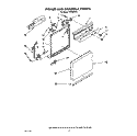 FRAME AND CONSOLE Diagram and Parts List for WU3000X2  Roper Dishwasher