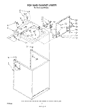 TOP AND CABINET , LITERATURE AND OPTIONAL Diagram and Parts List for LA5578XSW2  Whirlpool Washer
