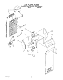 AIR FLOW Diagram and Parts List for KSRC22DAAL00  KitchenAid Refrigerator