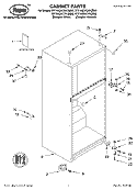 CABINET, LITERATURE Diagram and Parts List for RT16DKXKZ00  Roper Refrigerator