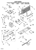 UNIT PARTS Diagram and Parts List for ER8AHKXRB01  Whirlpool Refrigerator