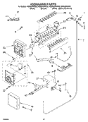 ICEMAKER PARTS Diagram and Parts List for KSSS36FKT02  KitchenAid Refrigerator