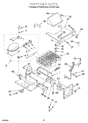 UPPER UNIT Diagram and Parts List for KSSS36QDW04  KitchenAid Refrigerator