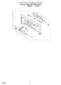 CONTROL PANEL, LITERATURE Diagram and Parts List for KEBS147DBL1  KitchenAid Wall Oven