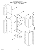 Part Location Diagram of 4360269 Whirlpool FRAME-TELE
