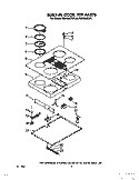 SECTION Diagram and Parts List for RC8436XTB1  Whirlpool Cooktop