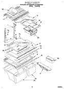 SHELF Diagram and Parts List for ET18TMXDW00  Whirlpool Refrigerator