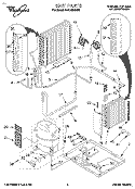 UNIT, LITERATURE Diagram and Parts List for 4CACM18ND0  Whirlpool Air Conditioner