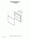 FREEZER DOOR PARTS Diagram and Parts List for GB9SHDXVS03  Whirlpool Refrigerator