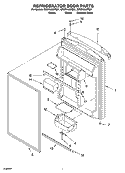 REFRIGERATOR DOOR PARTS Diagram and Parts List for GR9FHKXPB01  Whirlpool Refrigerator
