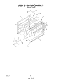 UPPER AND LOWER DOOR Diagram and Parts List for B4607B1  Roper Range