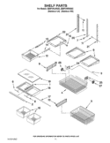 SHELF PARTS Diagram and Parts List for EB9FVHLWS02  Whirlpool Refrigerator