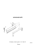 BACKGUARD Diagram and Parts List for SF305ESRW2  Whirlpool Range
