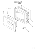 Part Location Diagram of 4393913 Whirlpool Door Latch
