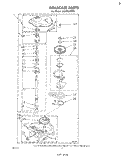 GEARCASE Diagram and Parts List for LA5460XPW1  Whirlpool Washer