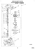 GEARCASE Diagram and Parts List for KAWE870BWH0  KitchenAid Washer