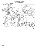 BULKHEAD Diagram and Parts List for LG5791XMW1  Whirlpool Dryer