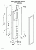 FREEZER DOOR PARTS Diagram and Parts List for KSSC42QVS01  KitchenAid Refrigerator