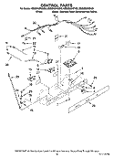 CONTROL PARTS Diagram and Parts List for MSD2669KEY00  Whirlpool Refrigerator