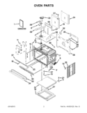 OVEN PARTS Diagram and Parts List for KEBS277BSS00  KitchenAid Wall Oven