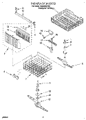 DISHRACK, LIT/OPTIONAL Diagram and Parts List for DU930QWDQ2  Whirlpool Dishwasher