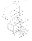 CABINET Diagram and Parts List for KCMS135SAL0  KitchenAid Microwave