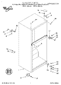 CABINET Diagram and Parts List for ET14JKYFW00  Whirlpool Refrigerator