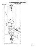 BRAKE AND DRIVE TUBE Diagram and Parts List for KAWE742WAL3  KitchenAid Washer