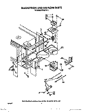 MAGNETRON AND AIR FLOW Diagram and Parts List for RM286PXV1  Whirlpool Microwave Oven Combo
