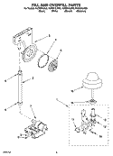 FILL AND OVERFILL PARTS Diagram and Parts List for KUDI01ILBL0  KitchenAid Dishwasher