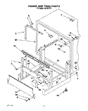 FRAME AND TANK Diagram and Parts List for KUDB22HT1  KitchenAid Dishwasher