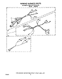 WIRING HARNESS Diagram and Parts List for RF3020XVW2  Whirlpool Range