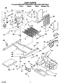 UNIT PARTS Diagram and Parts List for ED5FHAXNT01  Whirlpool Refrigerator